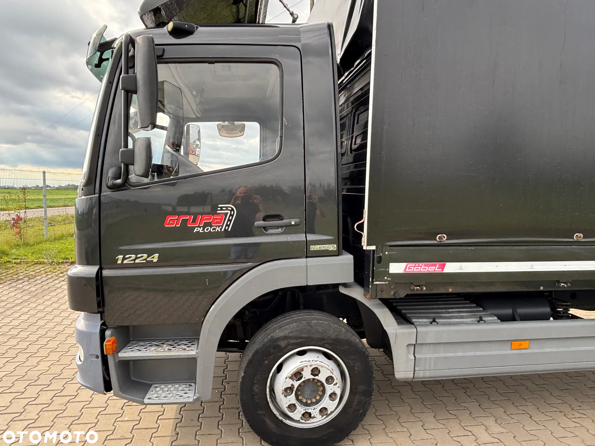 Mercedes-Benz ATEGO 1224 firanka, plandeka, burty aluminiowe, winda, do zabudowy (laweta, kontener, izoterma, wywrotka) - 7