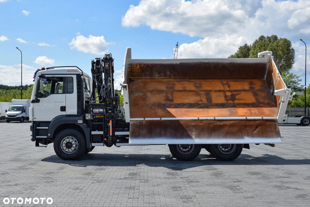 MAN TGS 33.360 / 6x4 / HDS HIAB 122 E-2 HIDUO / STEROWANIE RADIOWE / WYWROTKA / HYDROBURTA / AUTOMAT / KLIMA / TEMPOMAT / KAMERA COFANIA / SPROWADZONY - 15