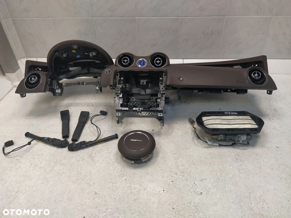 JAGUAR XJ X351 DESKA KONSOLA KOKPIT PODUSZKA POWIETRZNA AIRBAG PASAŻERA KIEROWNICY ZAPINKA NAPINACZ PASÓW BEZPIECZEŃSTWA BRĄZOWA ORYGINAŁ - 4