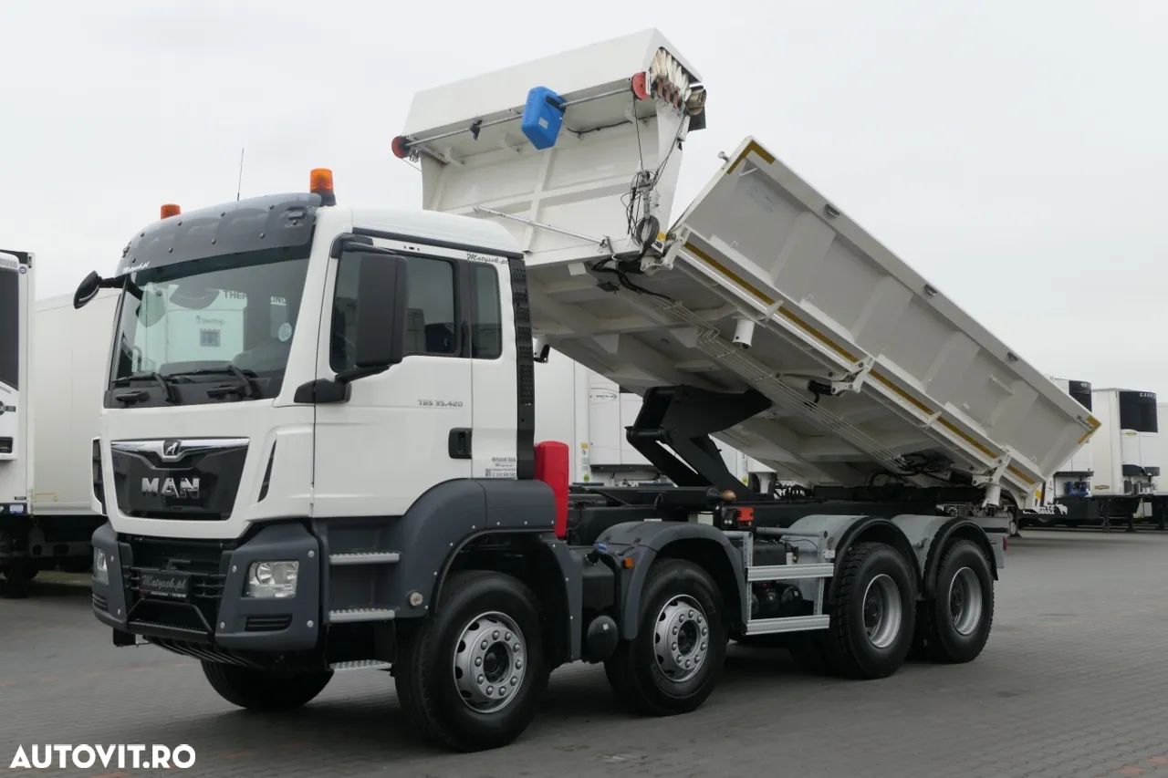 MAN TGS 35.420 / 8x4 / BASCULANTE / HYDROBOARD / EURO 6 / 2018 - 1