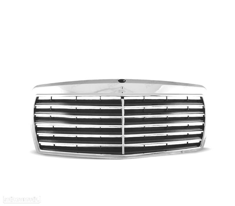 GRELHA FRONTAL MERCEDES 190 W201 82-93 LOOK AVANTGARDE CROMADO - 2