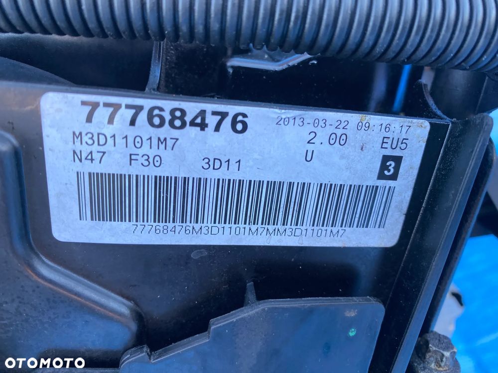 SILNIK KOMPLETNY BMW F10 F11 F20 F25 F30 F31 2.0D N47 N47D20C BMW 316D 116KM ORYGINAŁ SILNIK KOMPLETNY PRZEBIEG 156TYŚ GWARANCJA FILMIK - 18