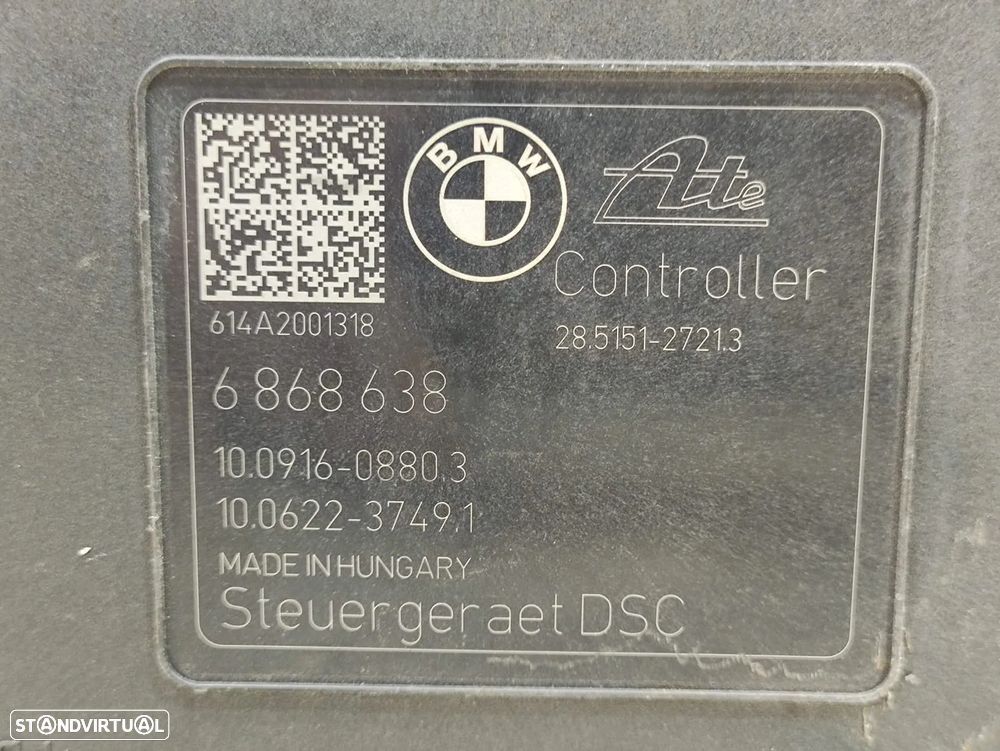 Modulo ABS Bloco Hidraulico BMW Serie 1 F20 F21 Serie 2 F22 Serie 3 F30 F31 6868637 6868638 - 9