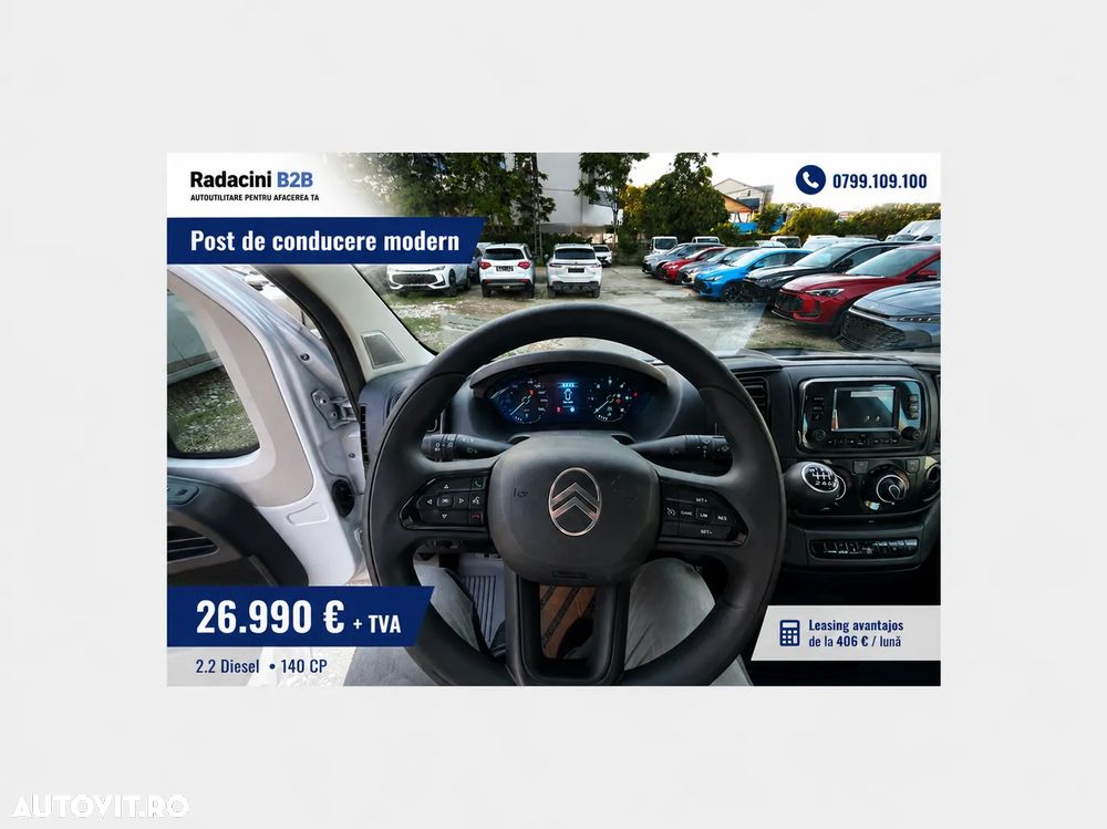 Citroën Jumper Cabina Dubla 6+1 locuri cu bena aluminiu - 8