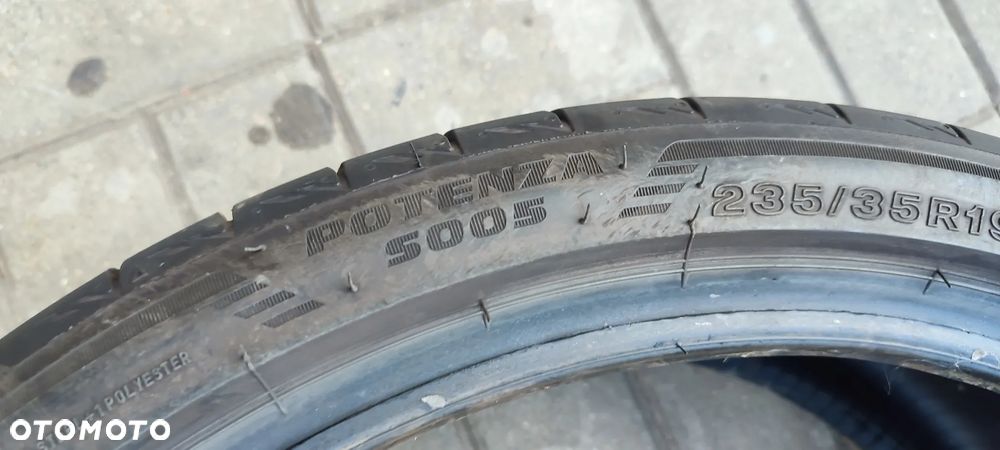 OPONY LETNIE 235/35R19 91V BRIDGESTONE POTENZA S005 2x (4224) 6mm 2x( 5124) 4mm LATO KOMPLET 4 SZTUKI - 6