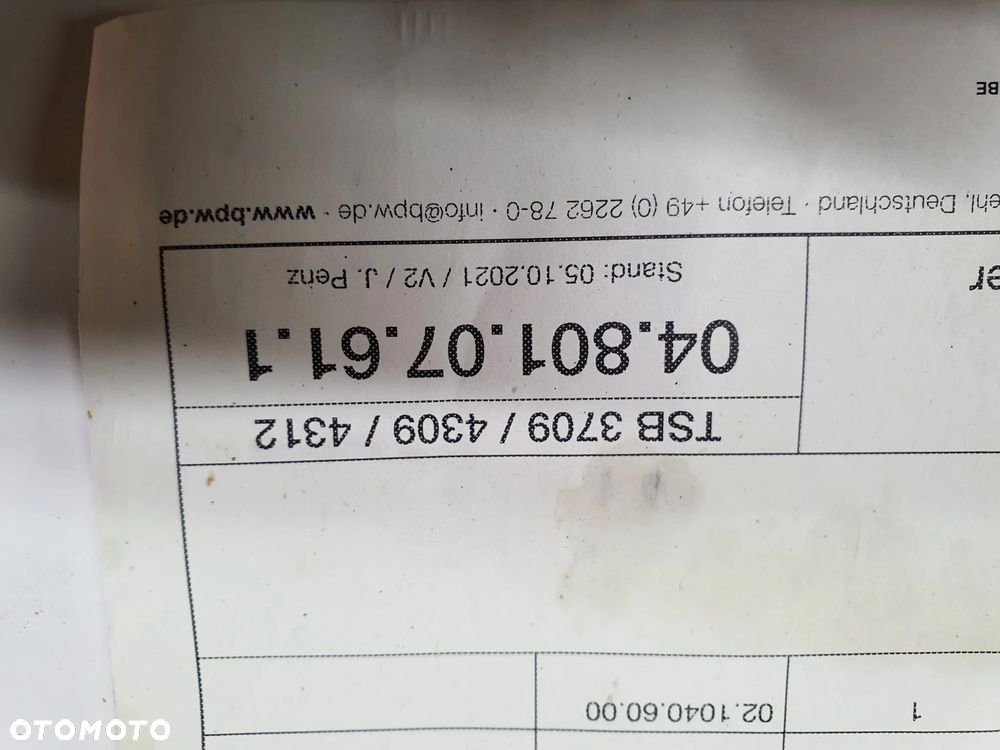 Zestaw naprawczy zacisku hamulcowego BPW TSB 3709 4309 4312   0480107611 - 6