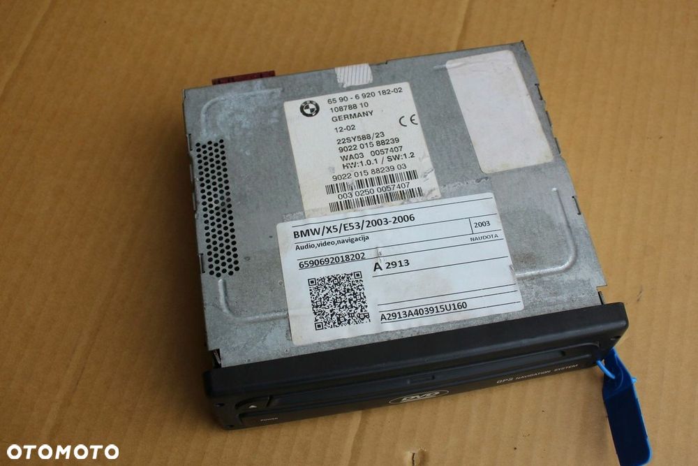 Czytnik nawigacji Nawigacja NAVI DVD BMW e39 e38 x5 z4 x3 6920182 (4502) - 2