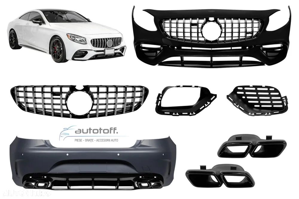 Pachet compatibil cu Mercedes S-Coupe C217 (2014-2020) S63 Design - 1