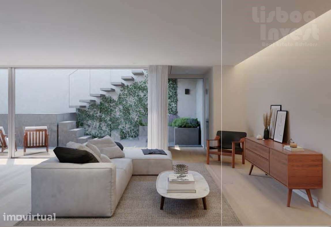 Apartamento novo T1+1 Duplex com terraço Av Liberdade - Grande imagem: 2/5