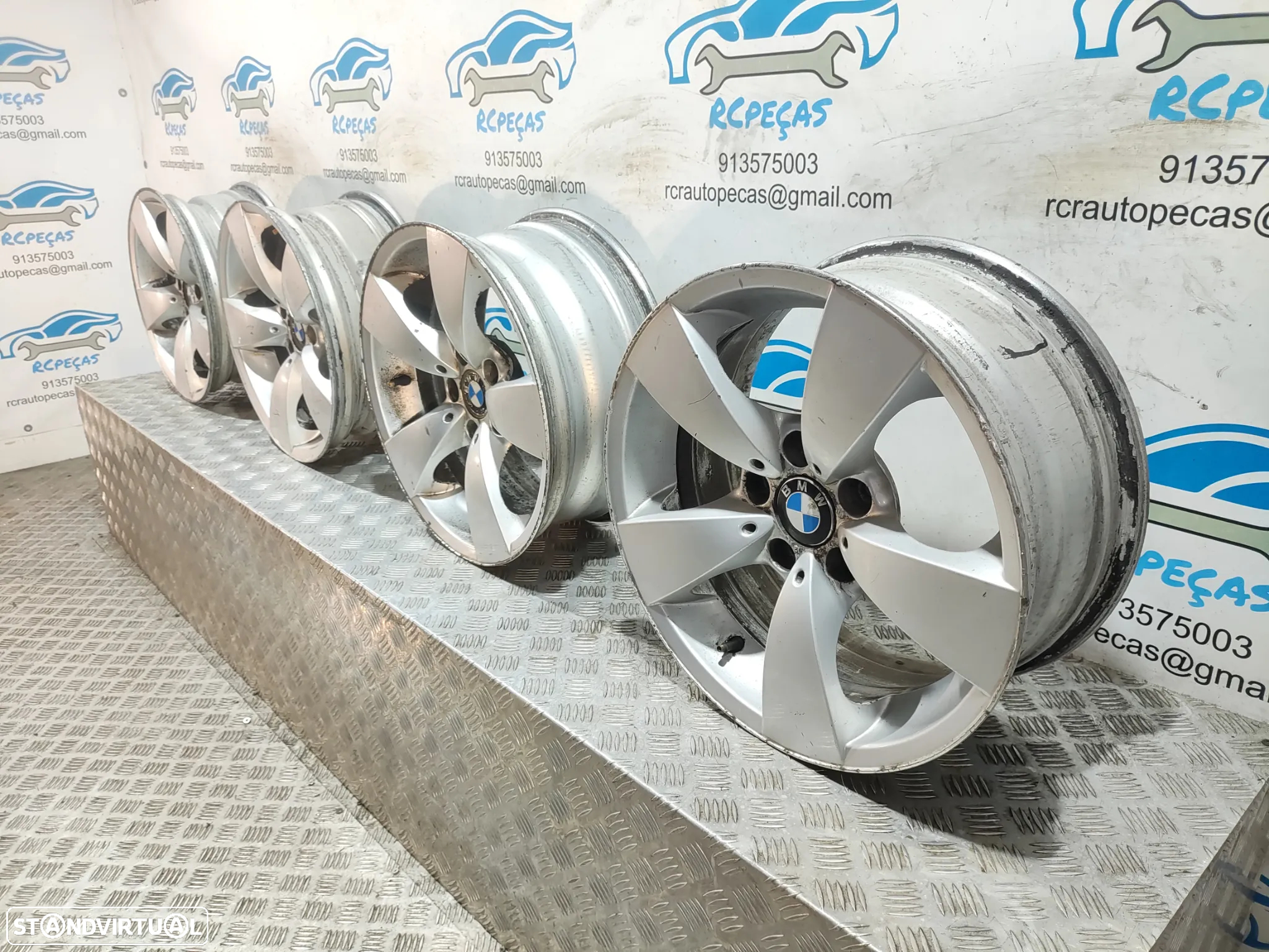 - Conjunto Jantes 17 Originais BMW Serie 5 E60 E61 7,5J ET20 5x120 - 3
