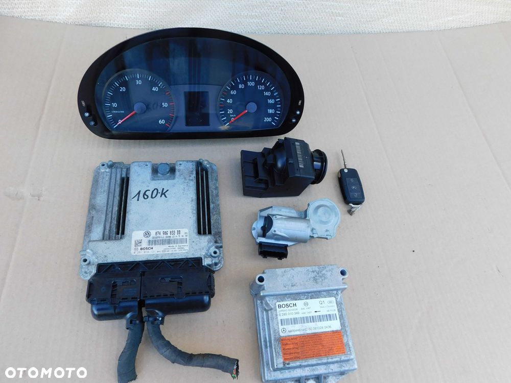 Zestaw startowy Crafter 2.5 TDI 160 KM 074906032BB komputer licznik kluczyk - 2