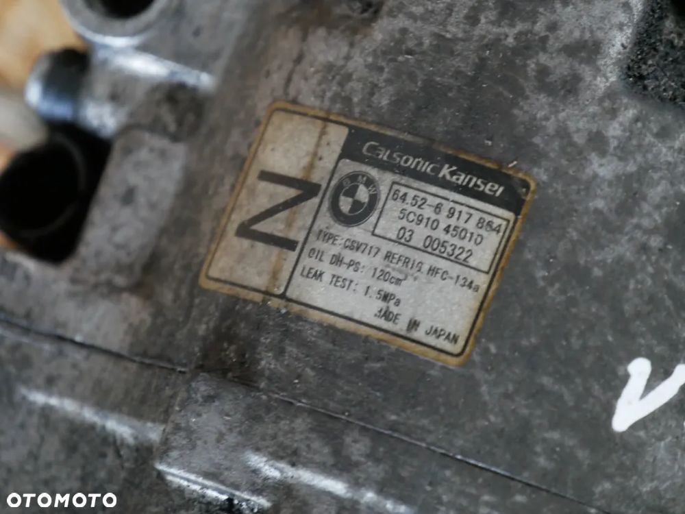 SPRĘŻARKA KLIMATYZACJI BMW X5 E53 4.4I 04' 6917864 - 3