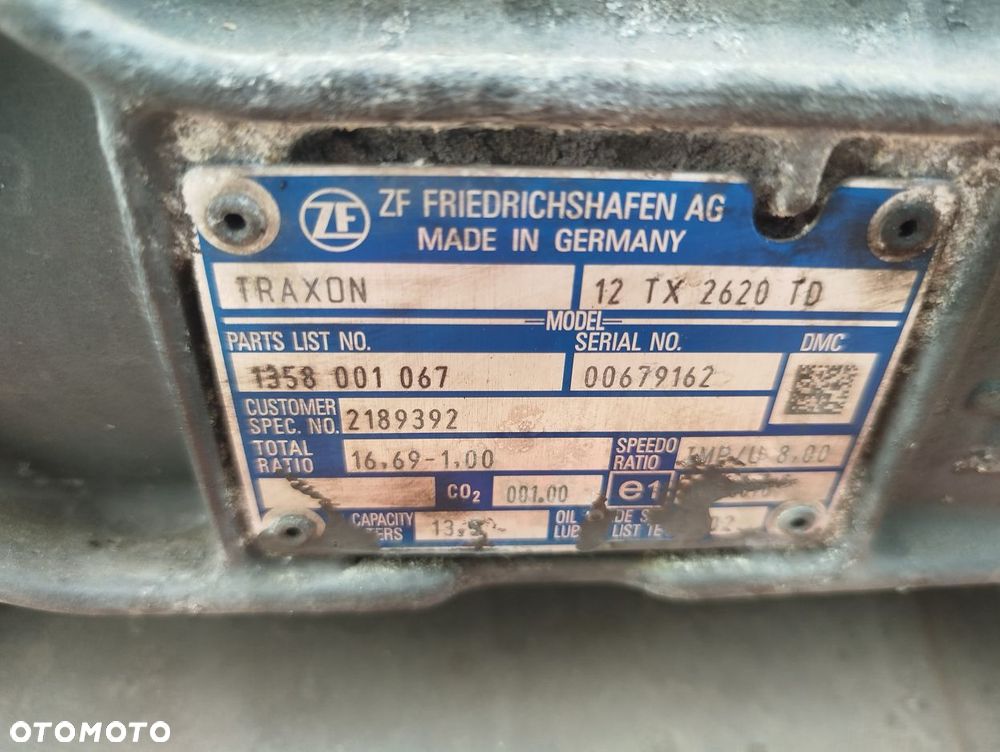SKRZYNIA BIEGÓW TRAXON 12 TX 2620 TD AUTOMAT DAF XF 106 530 LIFT - 6