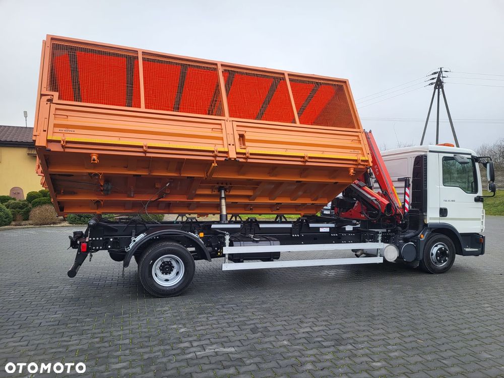 MAN TGL 12.180 Wywrotka 3 Stronna + HDS Komunalny Krajowy - 6