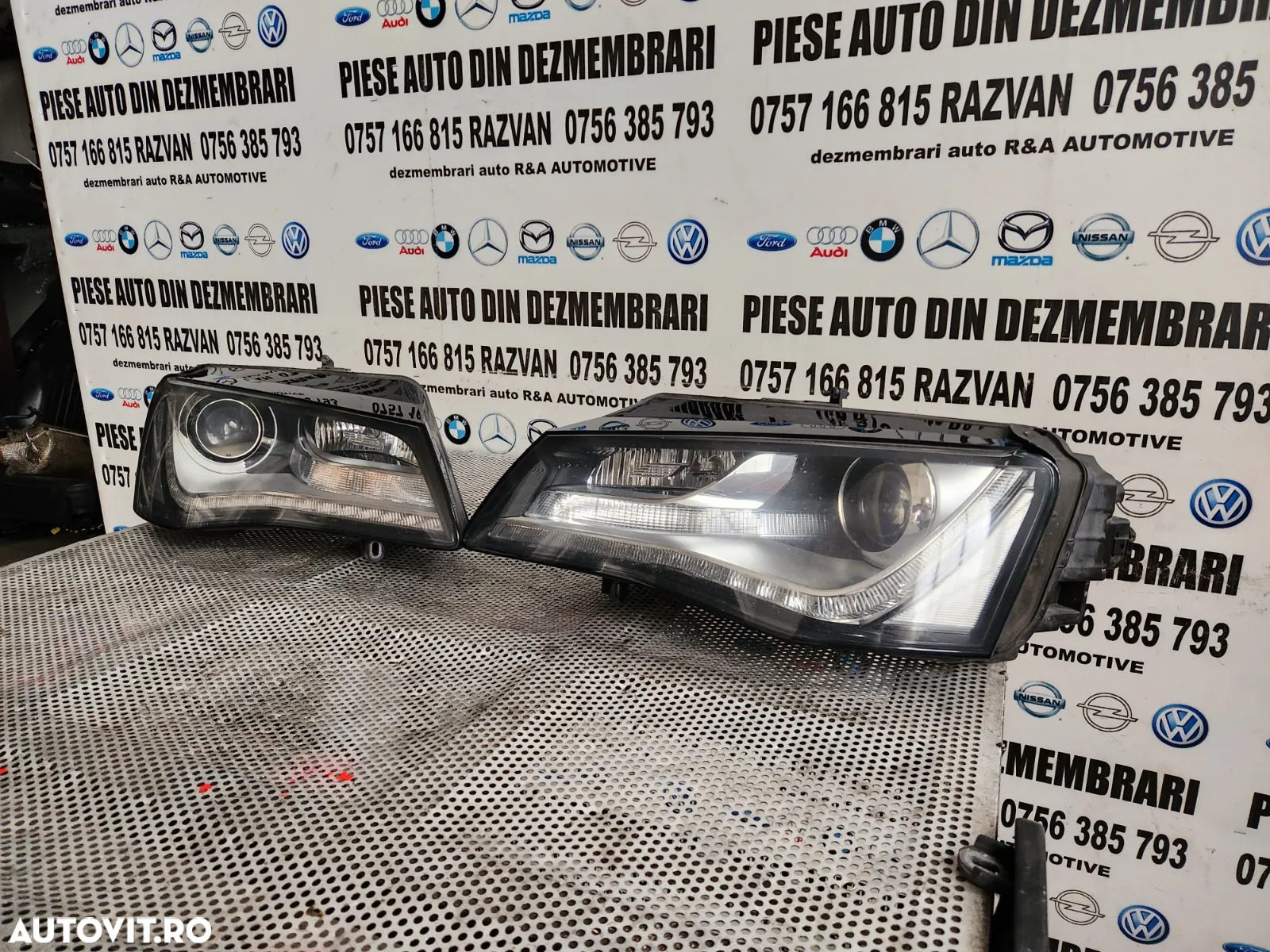 Faruri Far Stanga Dreapta Audi A8 4H D4 Led Bi-Xenon Adaptiv Volan Stanga Complete Cod 4H 4H Dezmem - 7