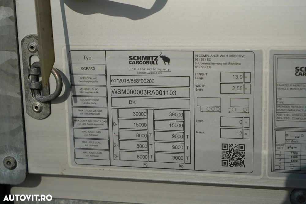 Schmitz Cargobull CORTINĂ / STANDARD / 2024 - 29