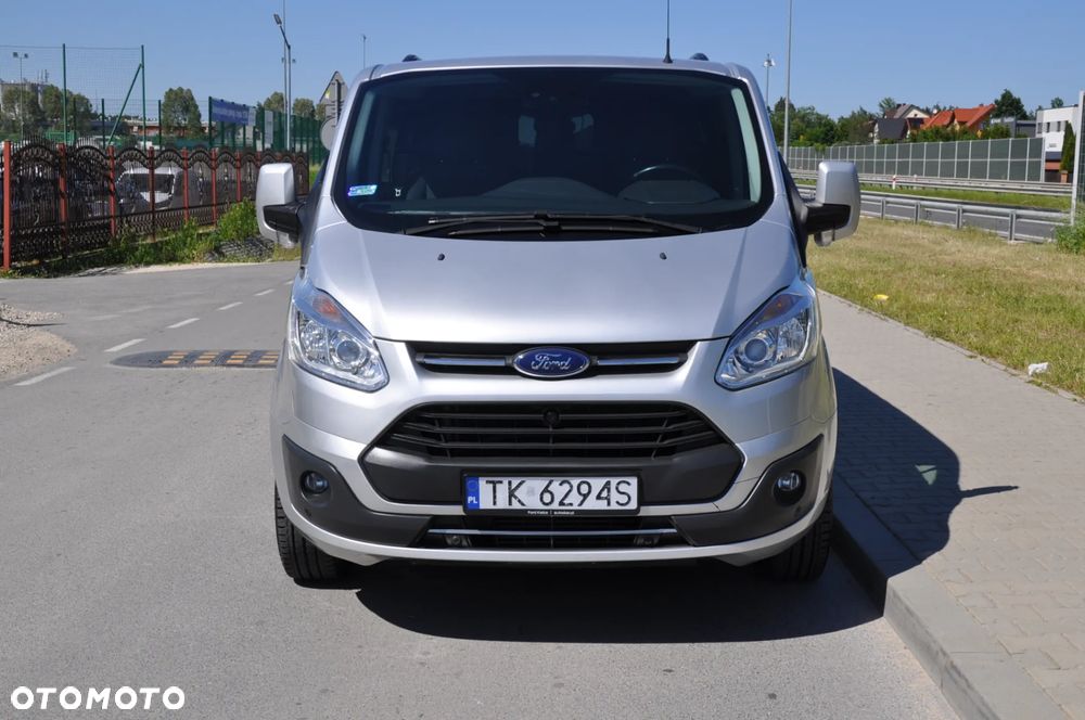 Ford TRANSIT CUSTOM 170 KM M6 Limited DCiV 290 L2 5 osobowy Brygadowy Krajowy I Właściciel Serwisowany Drzwi przesuwne z dwóch stron - 34