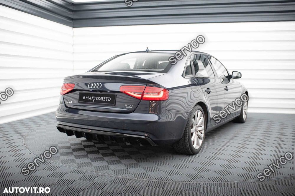 Difuzor bara spate Audi A4 B8.5 Facelift 2011-2015 v21 Maxton Design - 6