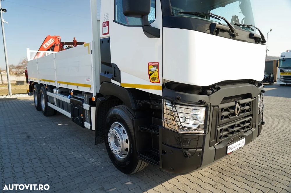 Renault C 430 / 6x4 / 7,2 M LIVRARE + CUPĂ FASSI F215A / EXTENSIE 10 M / RADIOCOMANDĂ / FURCĂ / ROTATOARE - 14
