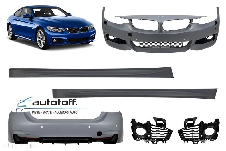 Pachet exterior compatibil BMW Seria 4 F36 Grand Coupe (13-20) M-Tech Design - 1