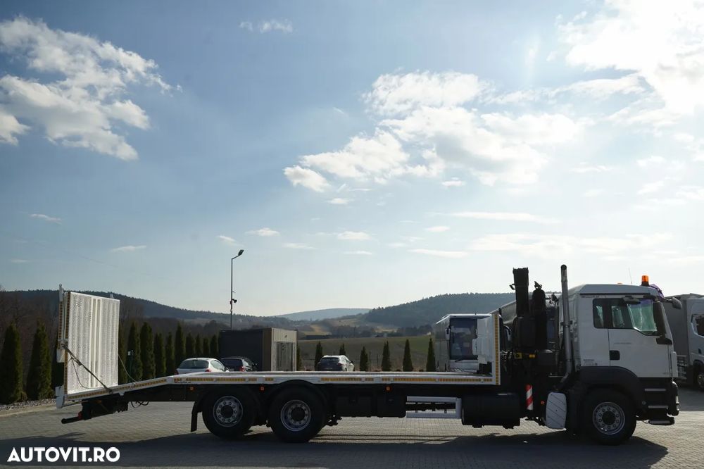 MAN TGS 26.360 / 6X2 / REMORCA AUTO + FASSI F 190A.22 / COMANDE HIDRAULICE / TROLIU / - 5