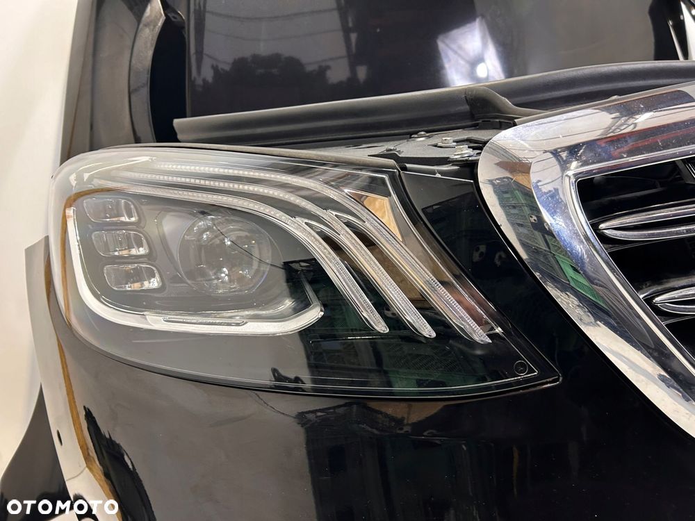 MERCEDES W222 LIFT PRZÓD ZDERZAK PAS LAMPY MASKA CHŁODNICE - 3
