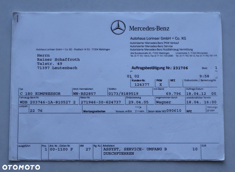 Mercedes-Benz Klasa C 180 Kompressor Automatik - 23
