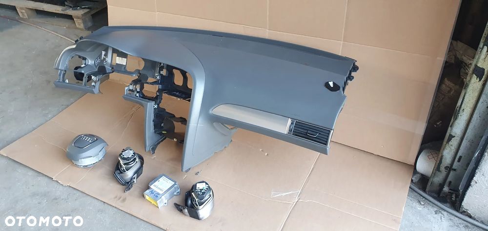 Konsola poduszki pasy AIRBAG  sensor zestaw naprawczy Audi A6 C6 Szara - 4