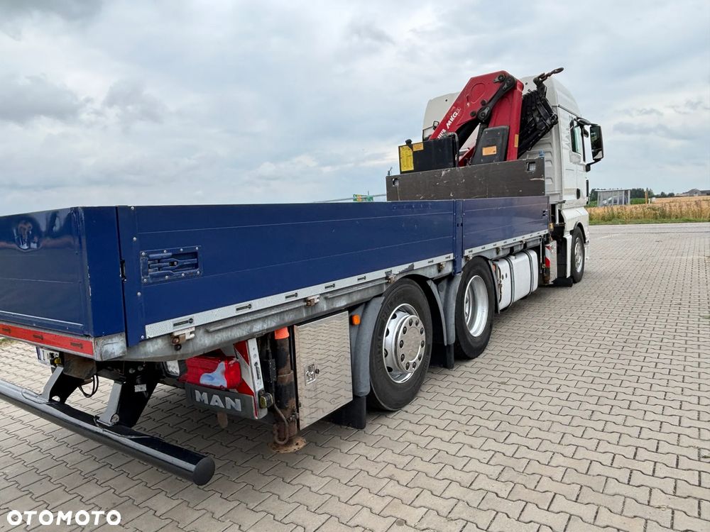 MAN TGX 26.480 6x2/4 z HDS z przodu na wieńcu HMF 3220 K5 , energetyka, konstrukcje dachowe , montażowy dźwig, budowlanka , kontenery (PALFINGER, HIAAB, EFFER, FASSI) cały na poduszkach - 9