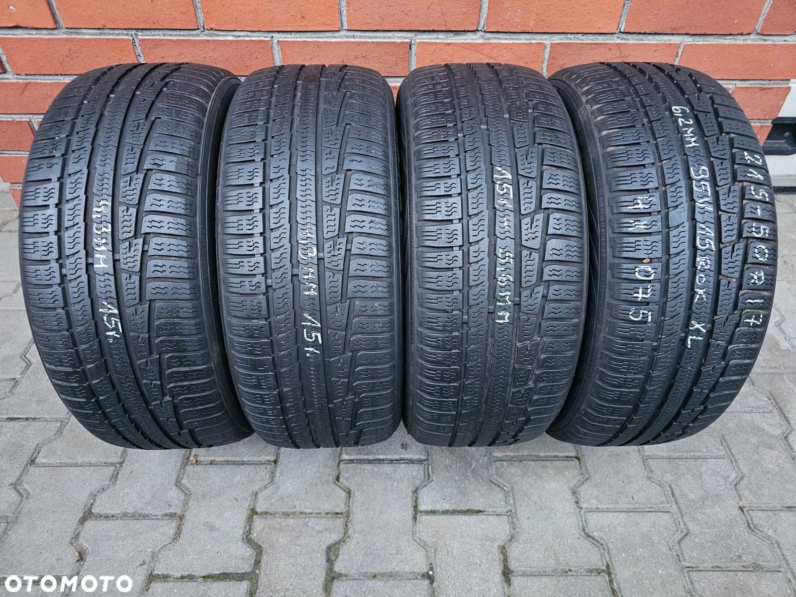 (O75) 215/50R17 95V XL 4,3-6,2mm 15r / Nokian WR A3 - 1