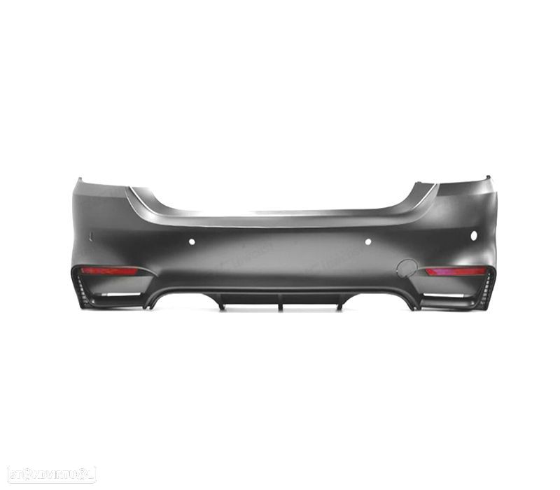 PARA-CHOQUES TRASEIRO BMW F36 GRAN COUPE LOOK M4 PDC - 2