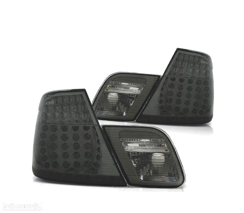 FAROLINS TRASEIROS LED BMW E46 03-06 ESCURECIDOS LOOK M3 - 1
