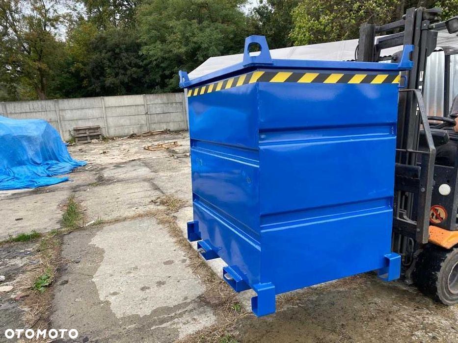 Wąski, wysoki kontener PMO 1000 L do obrotnic - 4