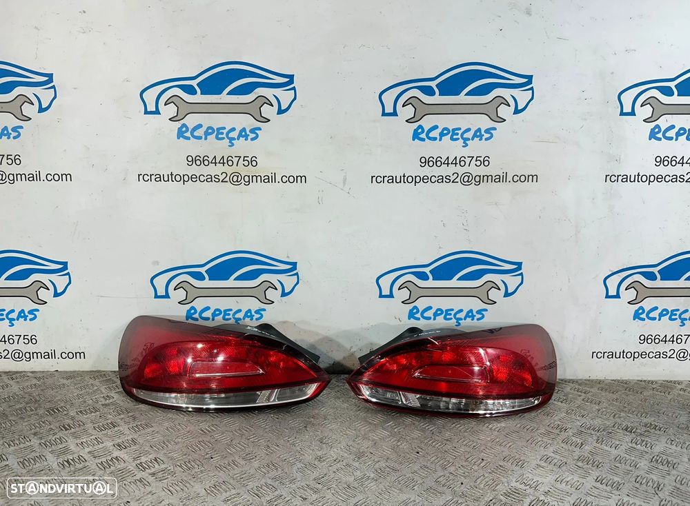 .Conjunto Farolins Tras Traseiros Esquerdo Direito Originais VW Volkswagen Scirocco 2008 - 2017 - 2