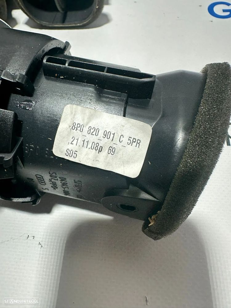 .Conduta Grelha Central Ar Condicionado Sofagem Original VW Audi A3 8P 8P0820901C 2003 - 2013 - 7