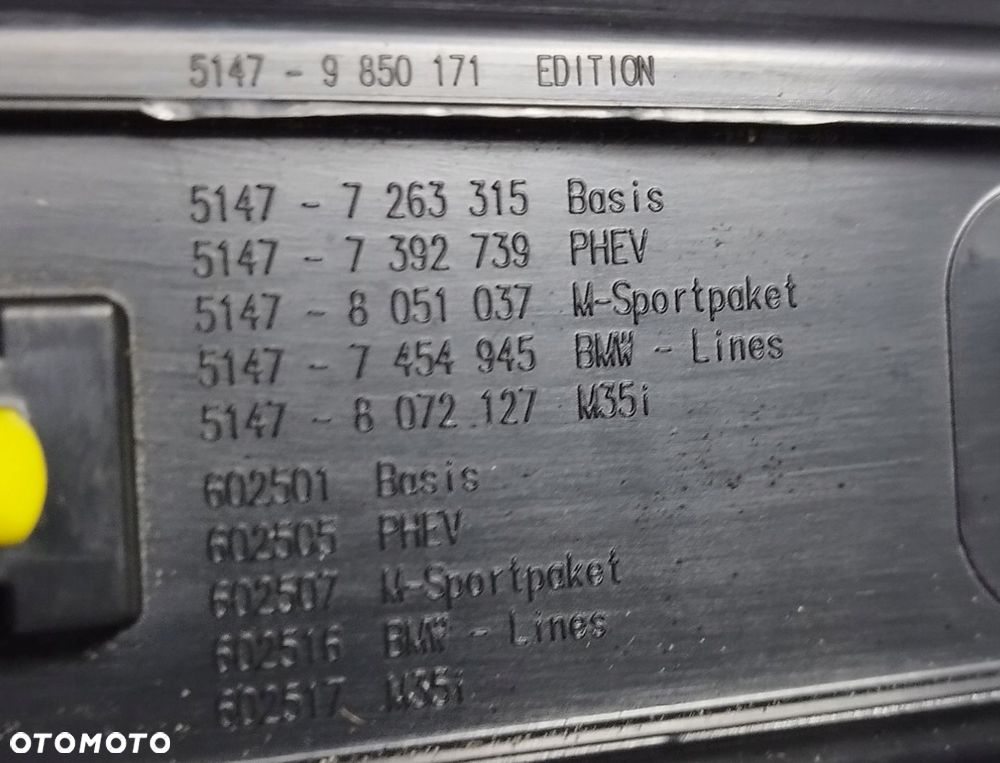 BMW X2 F39 M35i LISTWA NAKŁADKA PROGU PRZÓD 8072127 - 4