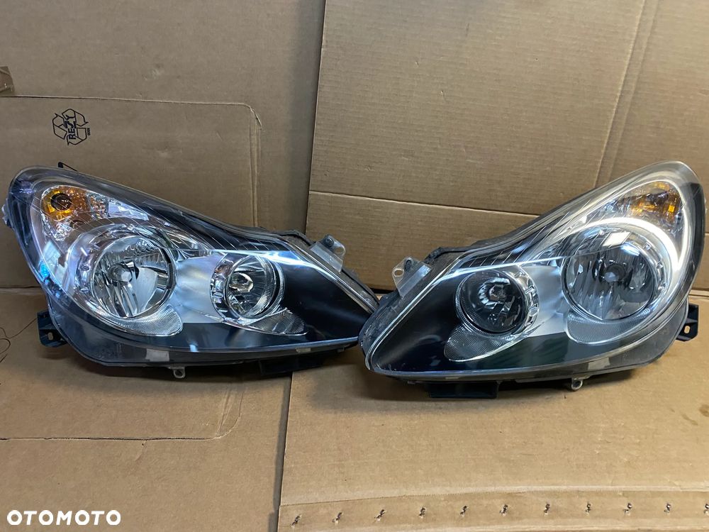 lampy corsa d czarne przed liftem komplet eu całe - 1