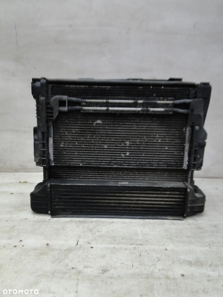 BMW X3 E83 CHŁODNICA WODY KLIMATYZACJI INTERCOOLER WENTYLATOR KOMPLET 3.0D EUROPA - 1
