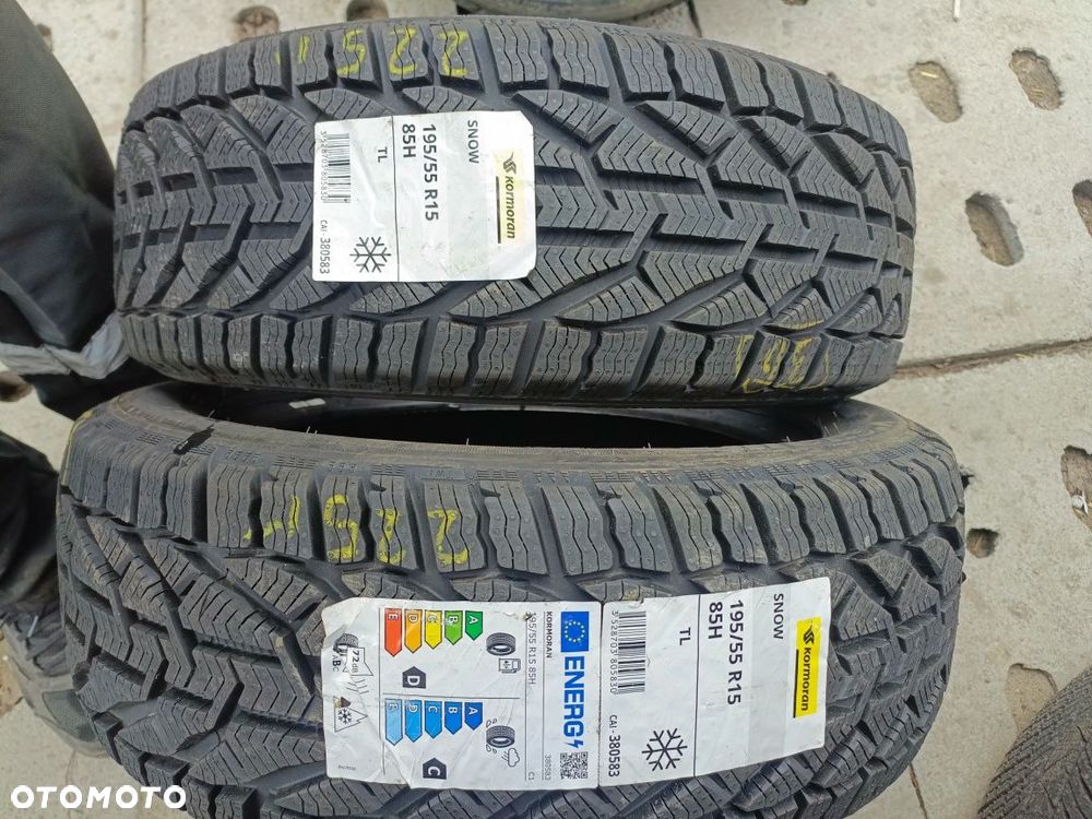 Nowe opony zimowe 195/55/15 kormoran 2 sztuki 2025r - 1