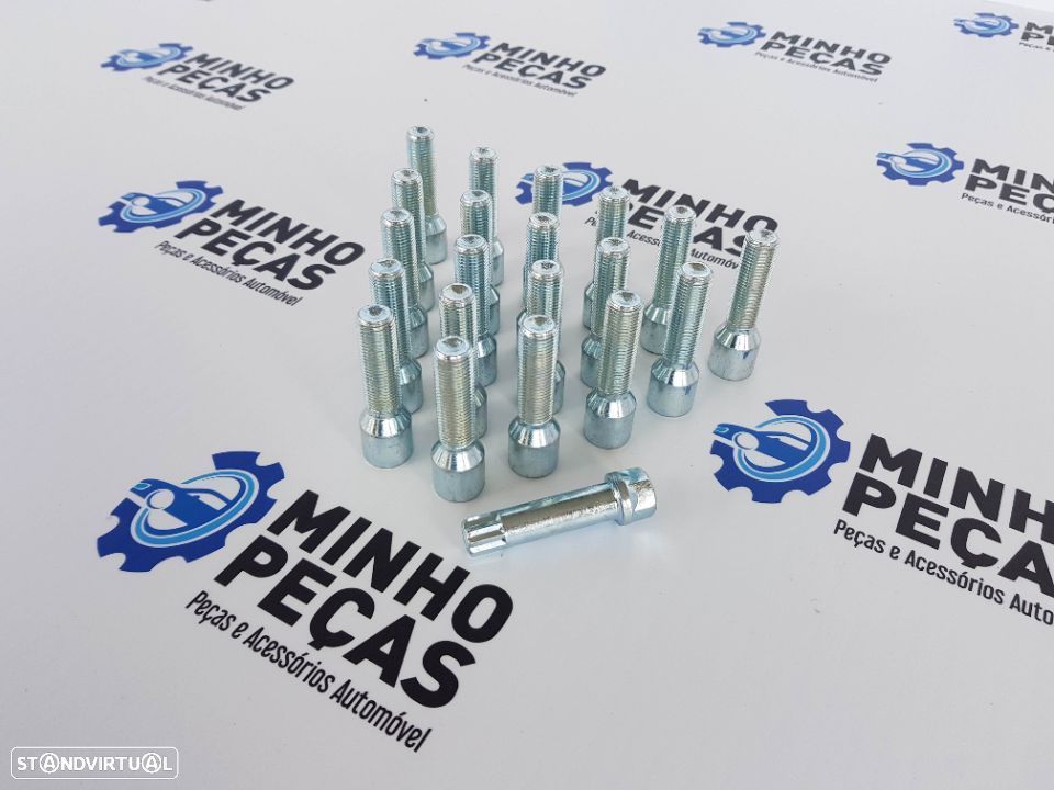Pernos Aperto Interior Compridos Cinza M12x1.50 - 4
