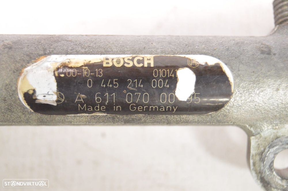 REGUA INJETOR INJETORES 0445214004 A6110700095 6110700095 MERCEDES BENZ CLASS E W211 E220 CDI 170CV OM646821 646821 W202 W203 W638 - 6