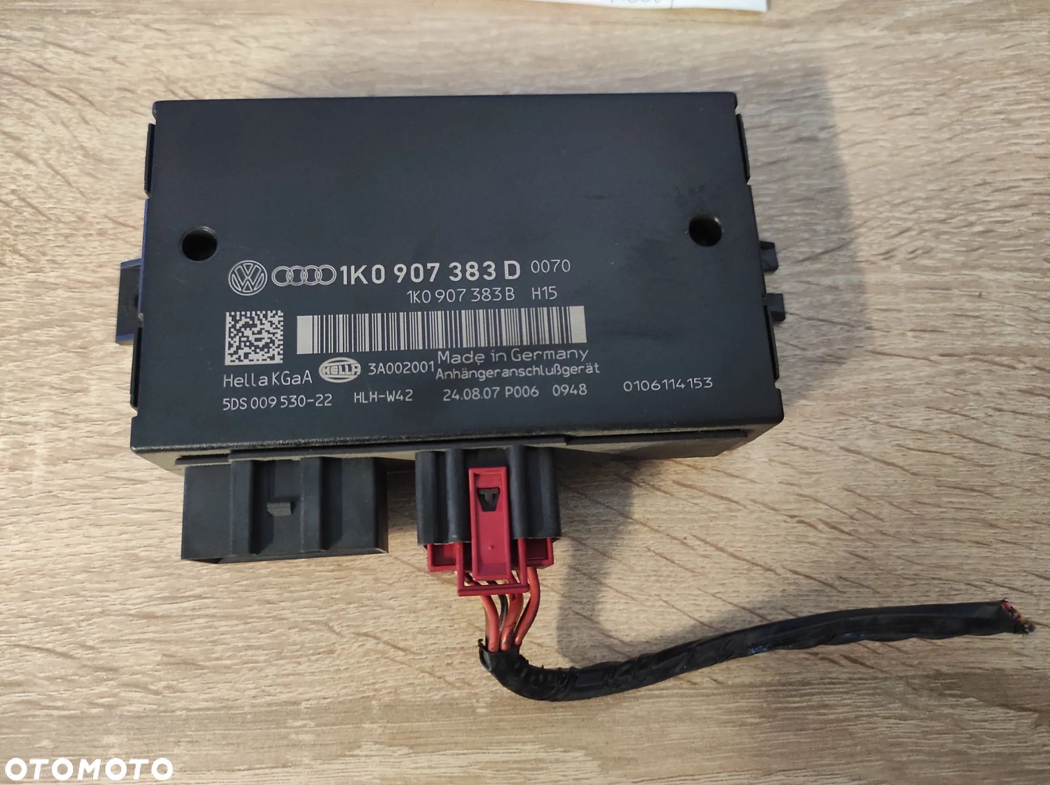 MODUŁ STEROWNIK HAKA HOLOWNICZEGO 1K0907383D VW AUDI SEAT SKODA WYSYŁKA !!!! - 1
