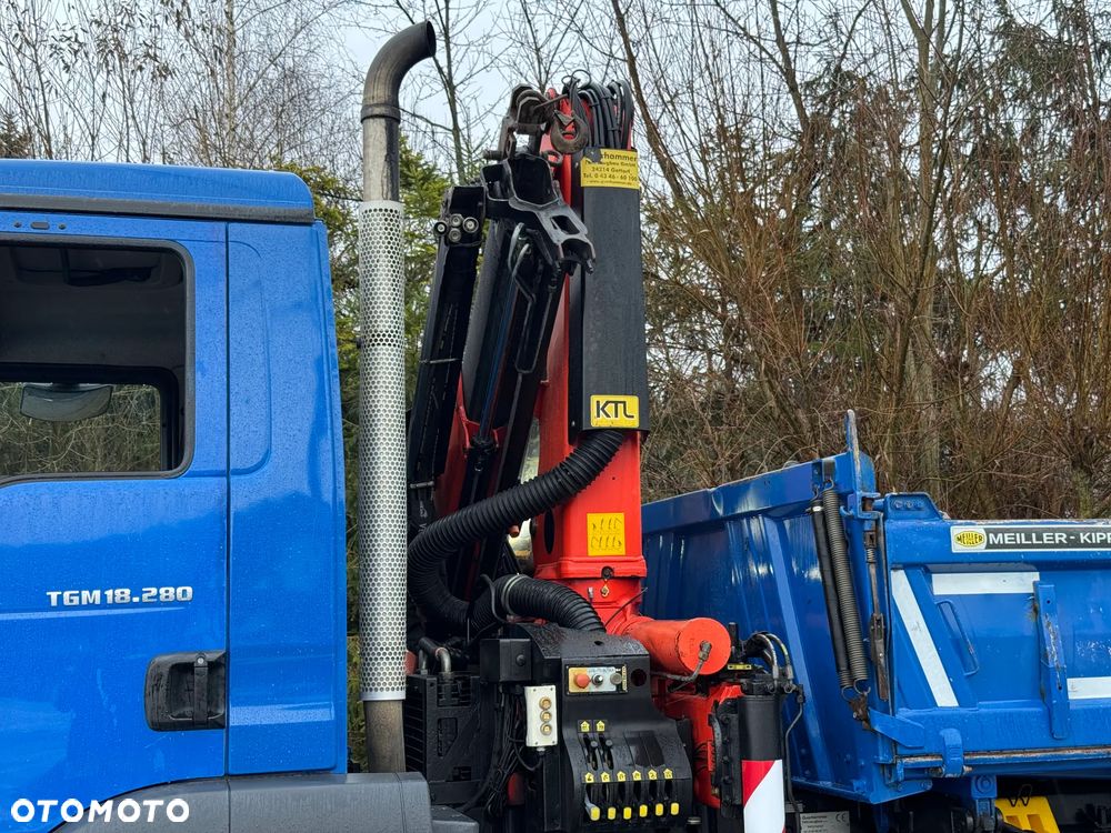 MAN * MAN 18 280 * Kiper Wywrotka * 4x4 * HDS Palfinger  120 STAN BARDZO DOBRY * Sprowadzony - 17