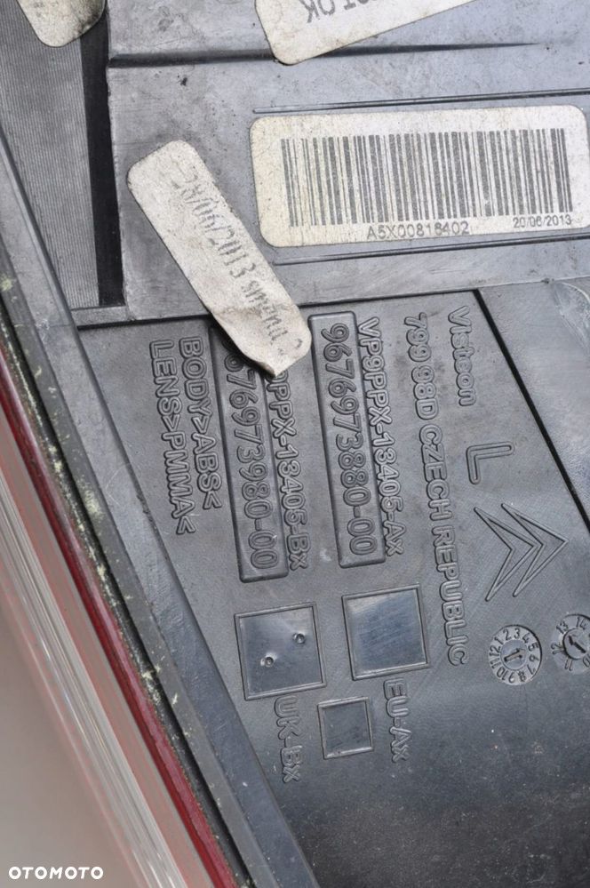 CITROEN DS3 LAMPA LEWA TYLNA LEWY TYŁ 9676973880 - 6