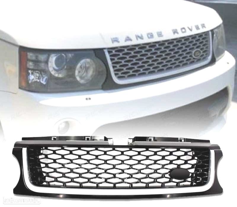 GRELHA FRONTAL AUTOBIOGRAPHY ALL BLACK EDITION PARA ROVER SPORT 09-13 - 1