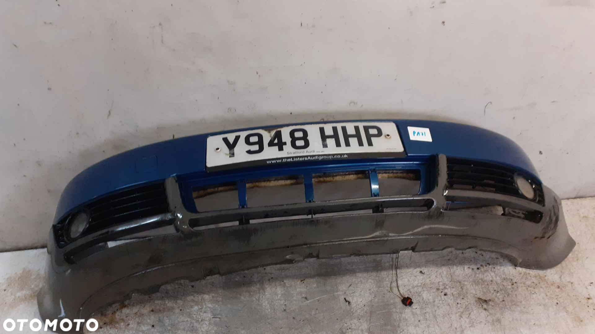 ^ ZDERZAK PRZÓD PRZEDNI AUDI A4 B6 LZ5W NIEBIESKI BŁĘKITNY HALOGENY DO MALOWANIA ! - 5