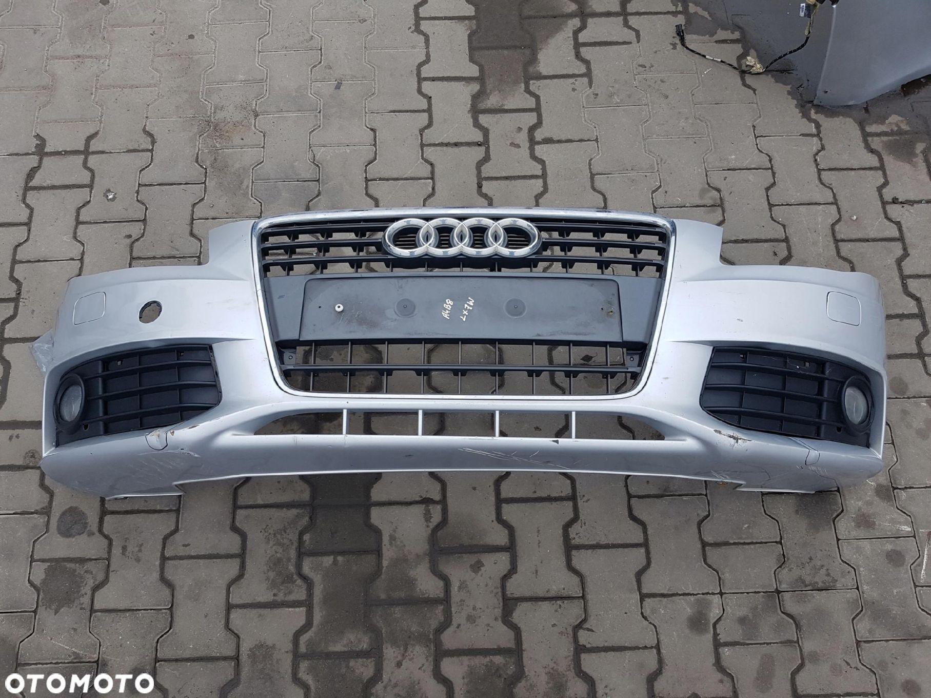 AUDI A4 B8 08-11r ZDERZAK PRZÓD PRZEDNI GRILL - 1