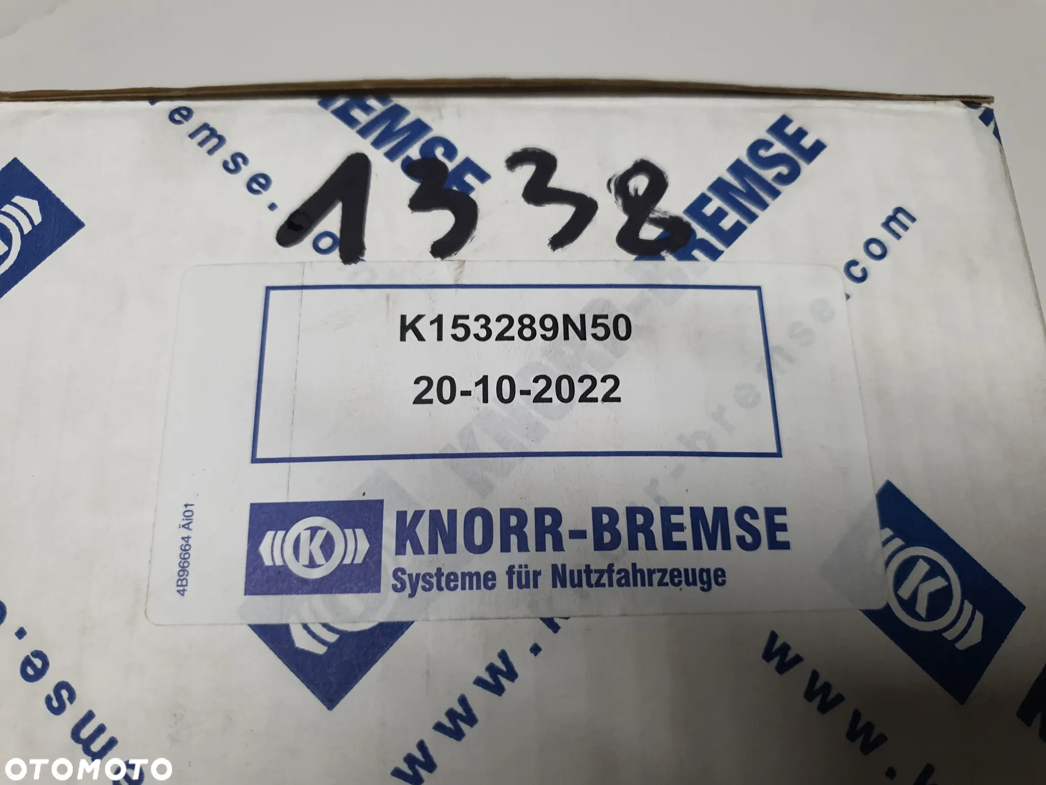 Zawór hamulca ręcznego, dźwignia, manetka Knorr-Bremse, K153289N50, MAN TGL TGM - 5