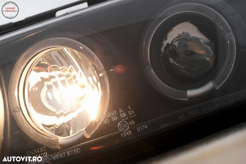 Faruri Angel Eyes VW Passat B5 3B (11.1996-08.2000) Negru- livrare gratuita - 11