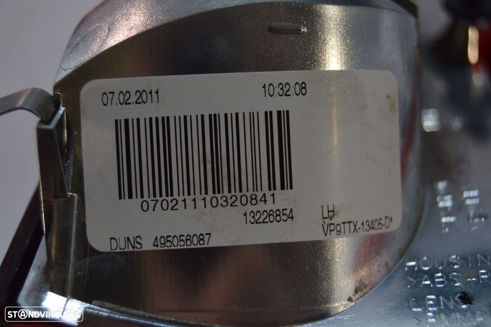 FAROLIM FAROLINS TRASEIRO TRÁS ORIGINAIS 13226855 13226854 OPEL INSIGNIA A G09 SPORTS TOURER - 8